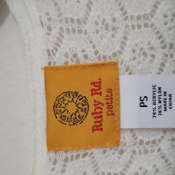 Ruby Rd. Open Knit Cardigan - Picture 6 of 7